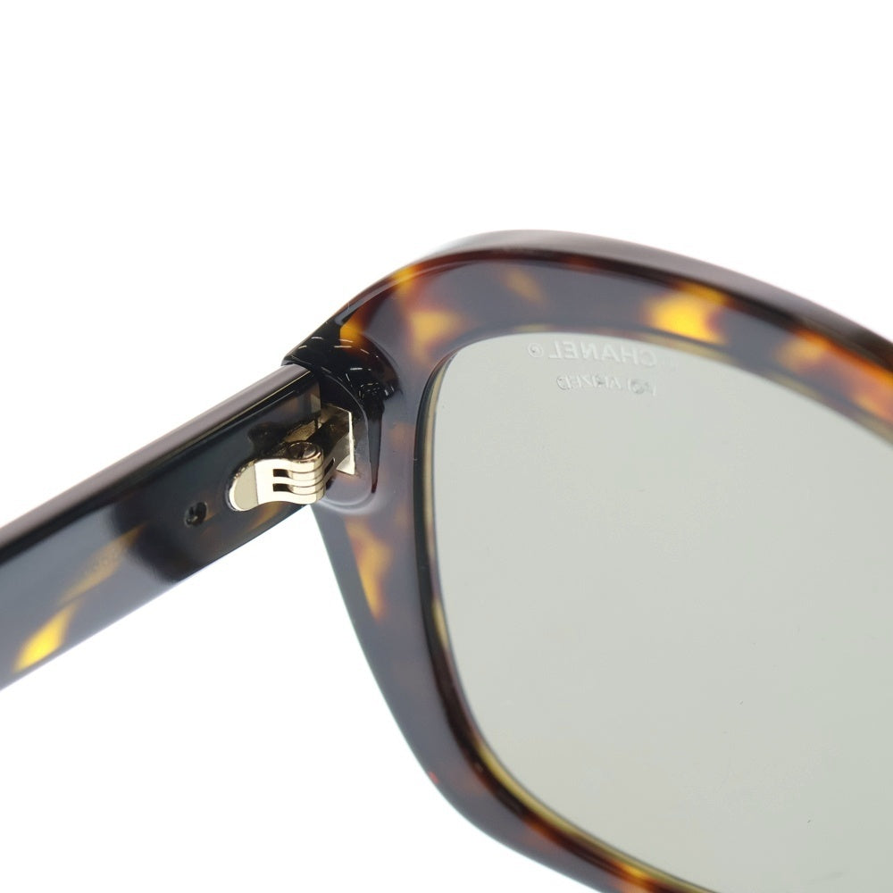 CHANEL(シャネル) ココマーク チェーンモチーフサングラス ブラック×ゴールド バタフライシェイプアイウェア 眼鏡 5510-A