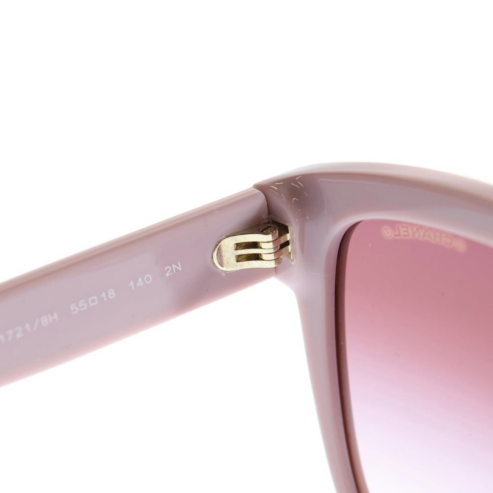 CHANEL(シャネル) ココマーク サングラス ビーズチェーン ピンク レジン アイウェア 5487-A