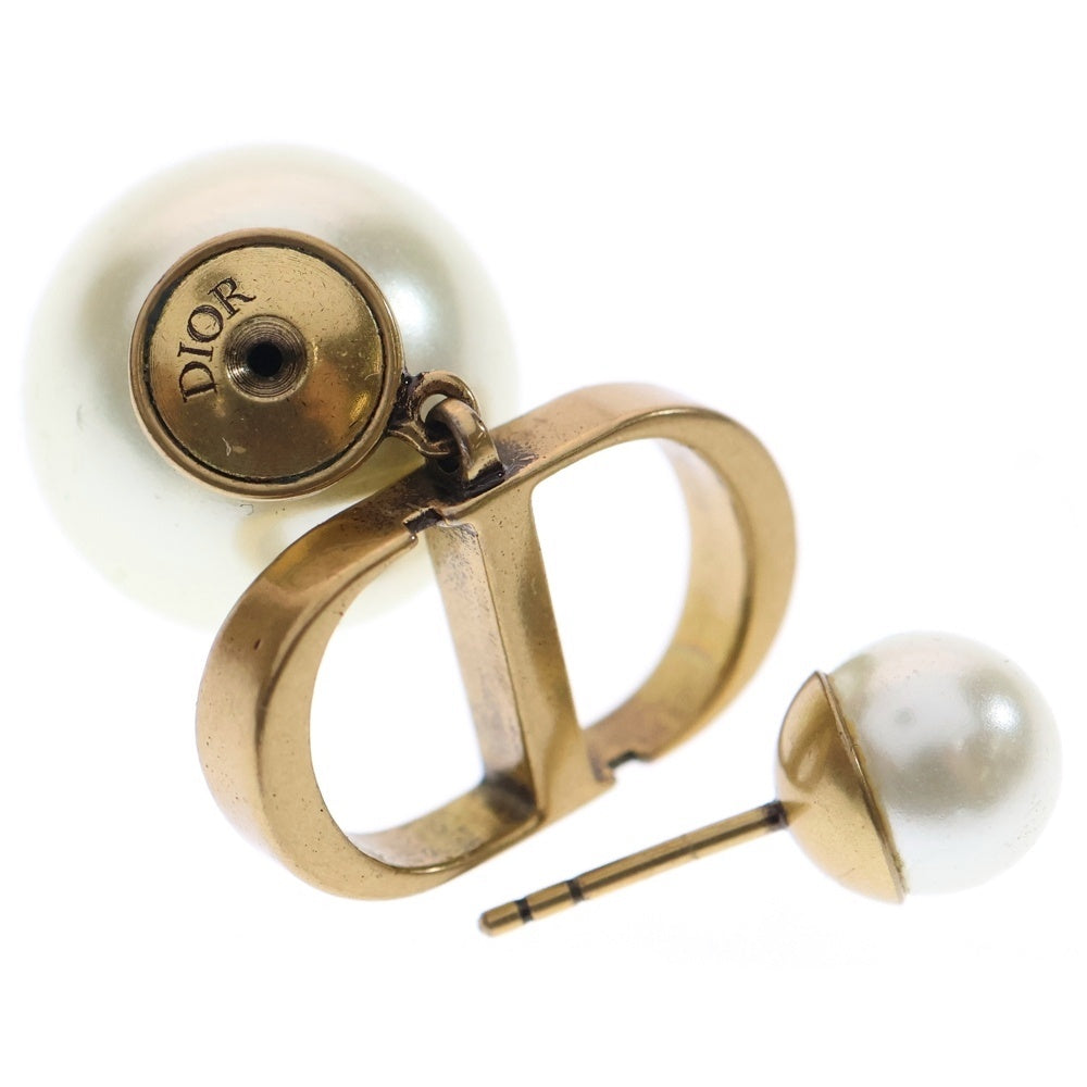 Christian Dior(クリスチャンディオール) Tribales トライバル CDロゴ ピアス パール ゴールド GP