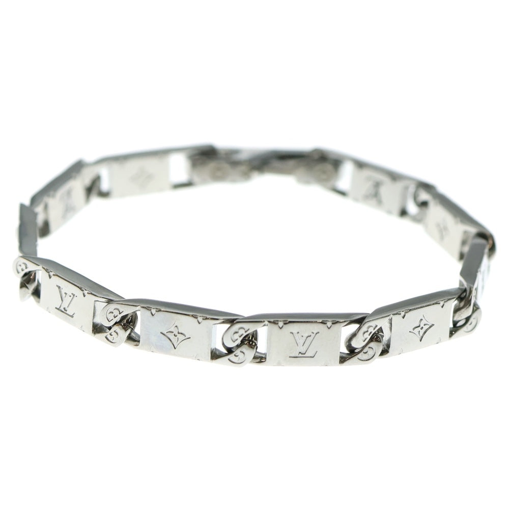 LOUIS VUITTON(ルイヴィトン) モノグラム タイドアップ ブレスレット チェーン シルバー M0921M