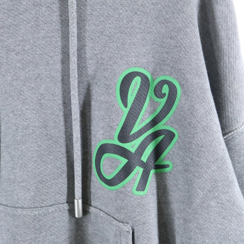 OFF-WHITE(オフホワイト) 24SS 23 Varsity Skate Hoodie バーシティ スケート プリント スウェット プルオーバーパーカー グレー OMBB085S24FLE0140655