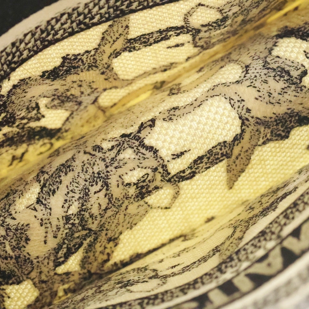 Christian Dior(クリスチャンディオール) ブックトート スモール トワル ドゥ ジュイ ゾディアック エンブロイダリー ハンドバッグ ミニトートバッグ ラテ×ブラック キャンバス