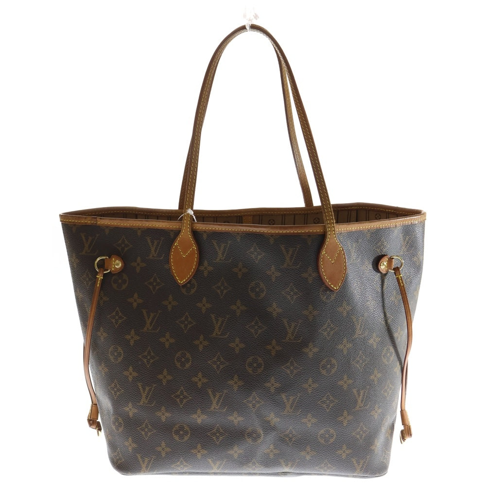 LOUIS VUITTON(ルイヴィトン) モノグラム 旧ネヴァーフルMM トートバッグ ハンドバッグ ブラウン レザー×PVC M40995 ゴールド金具