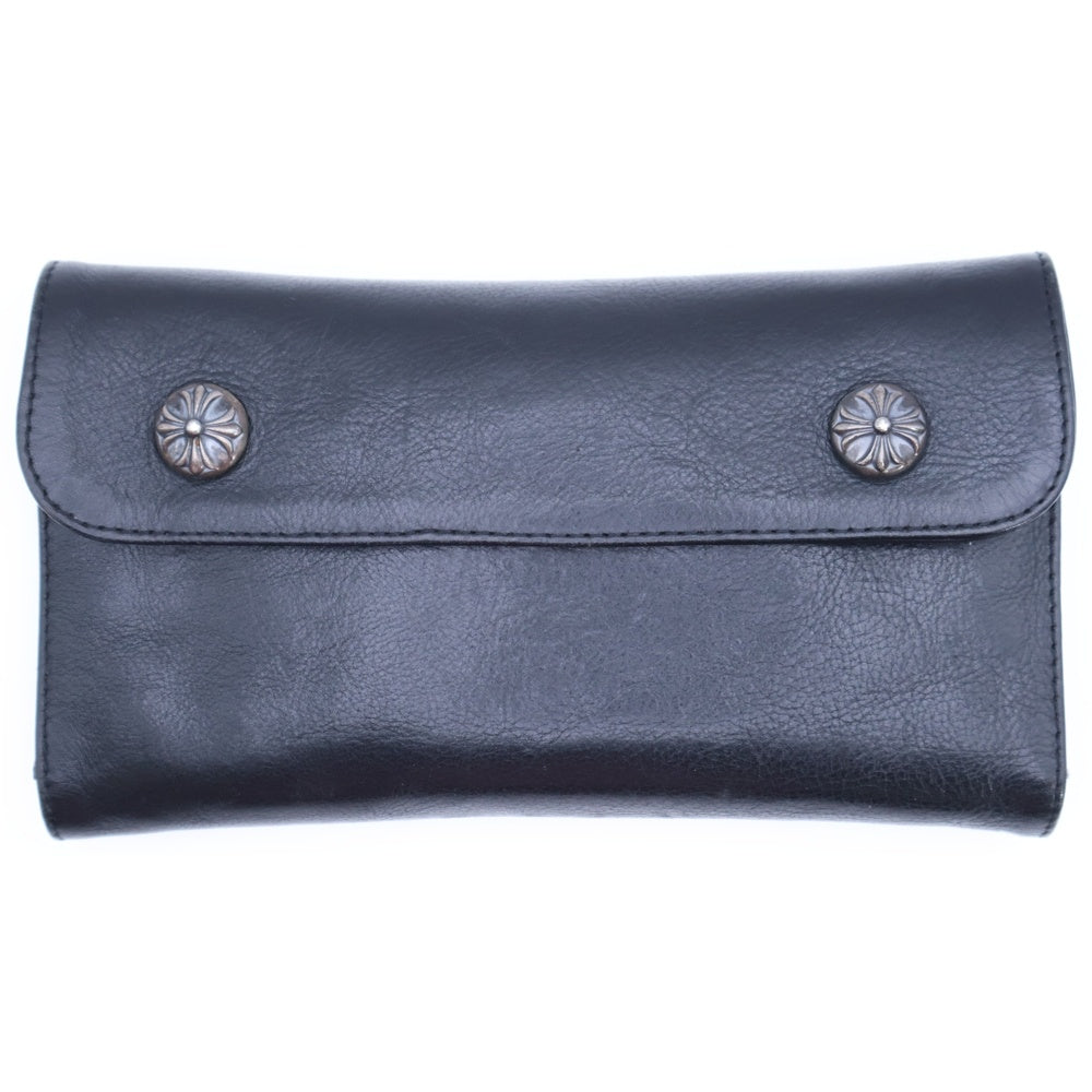CHROME HEARTS(クロムハーツ) WAVE ウェーブ レザーウォレット 財布 ブラック