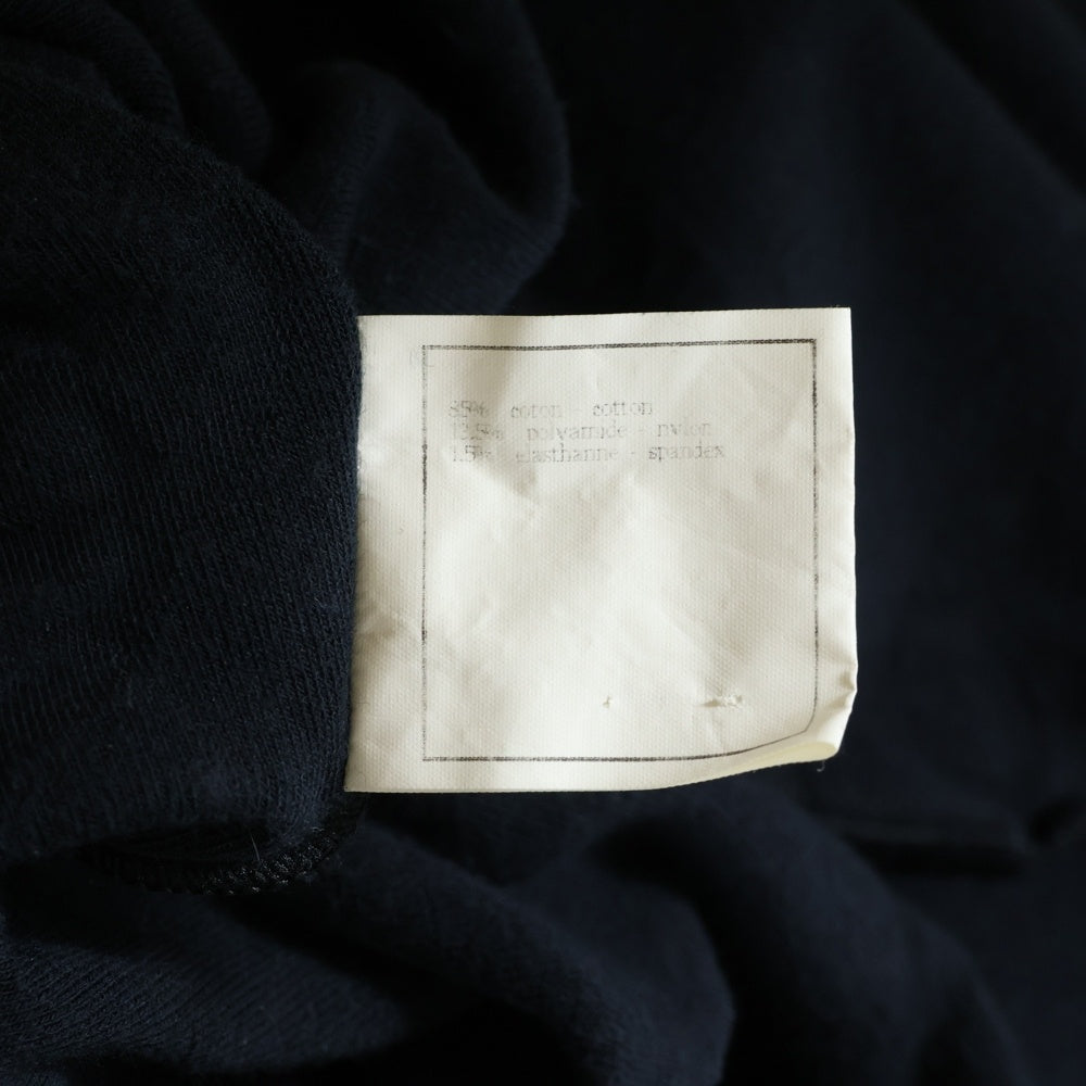 CHANEL(シャネル) ココマーク 総柄 ベロア クルーネック 半袖Tシャツ カットソー ブラック レディース