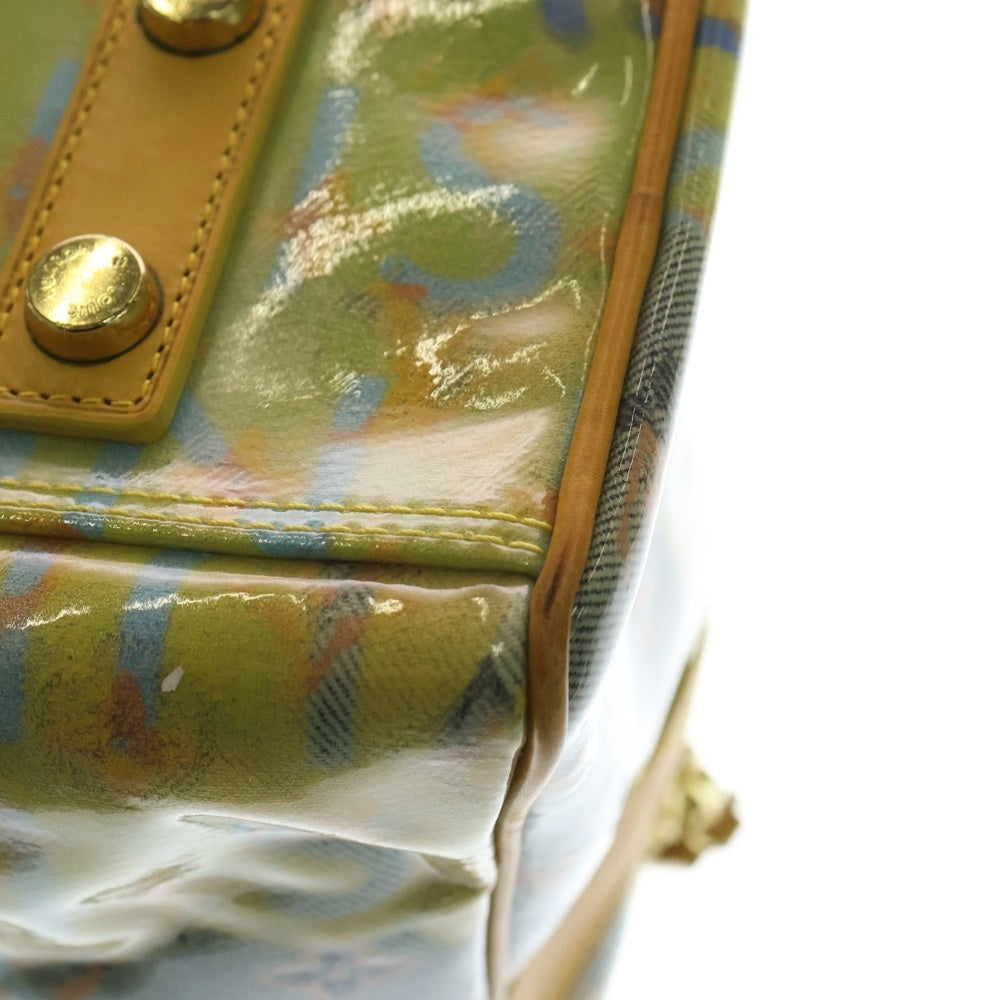 LOUIS VUITTON(ルイヴィトン) モノグラム パルプ ウィークエンダー PM イエロー エナメル ハンドバッグ M95733 レディース