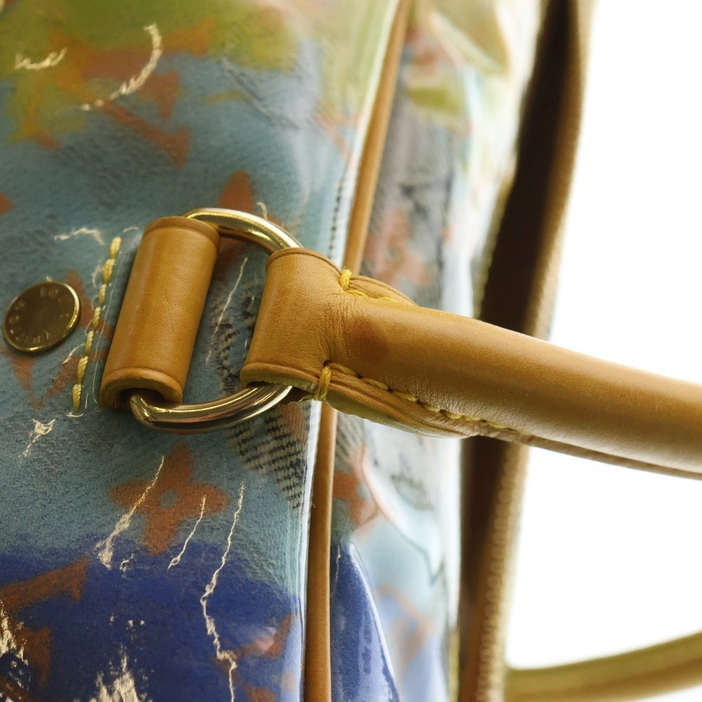 LOUIS VUITTON(ルイヴィトン) モノグラム パルプ ウィークエンダー PM イエロー エナメル ハンドバッグ M95733 レディース