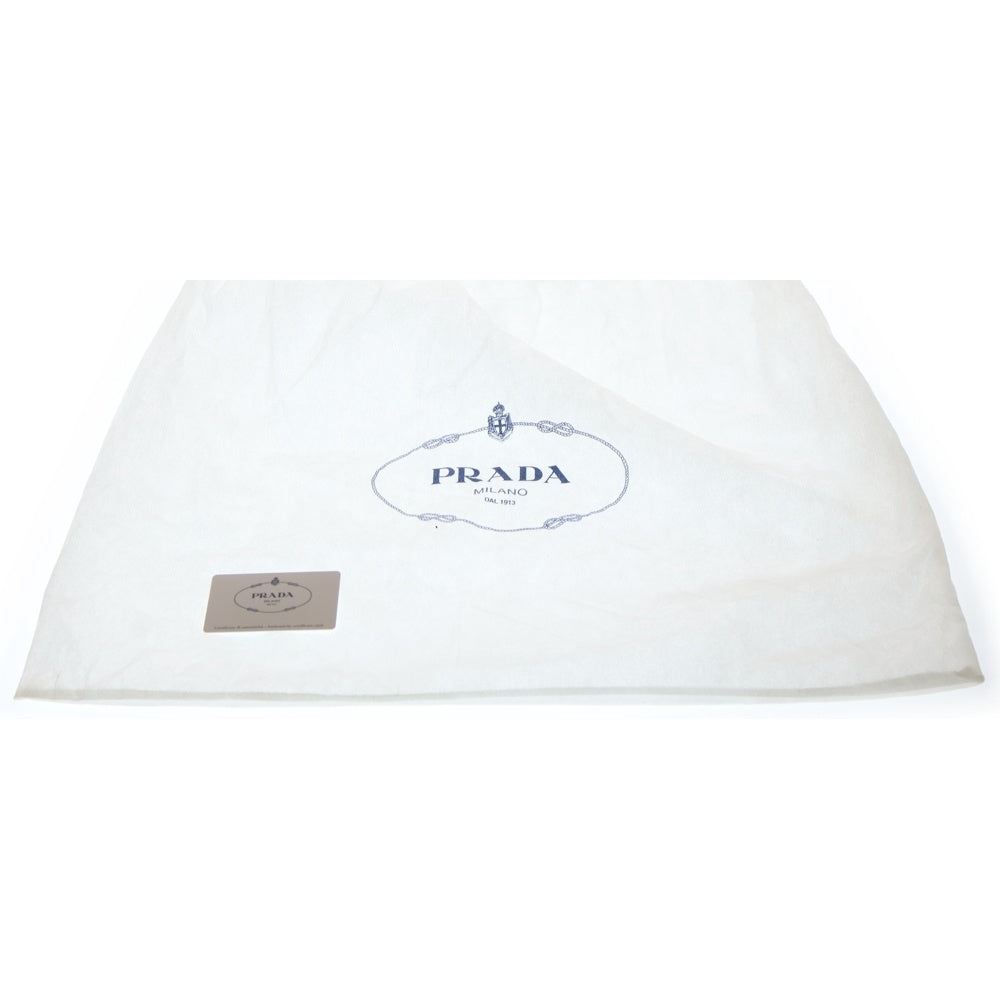PRADA(プラダ) ロゴ ハンドバッグ 2WAYショルダーバック ハンドバッグ ブラック レザー 1BA104 ゴールド金具 レディース