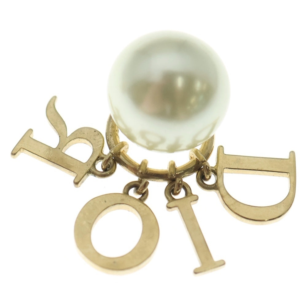 DIOR(ディオール) CDロゴ パール付ピアス ゴールド GP レディース