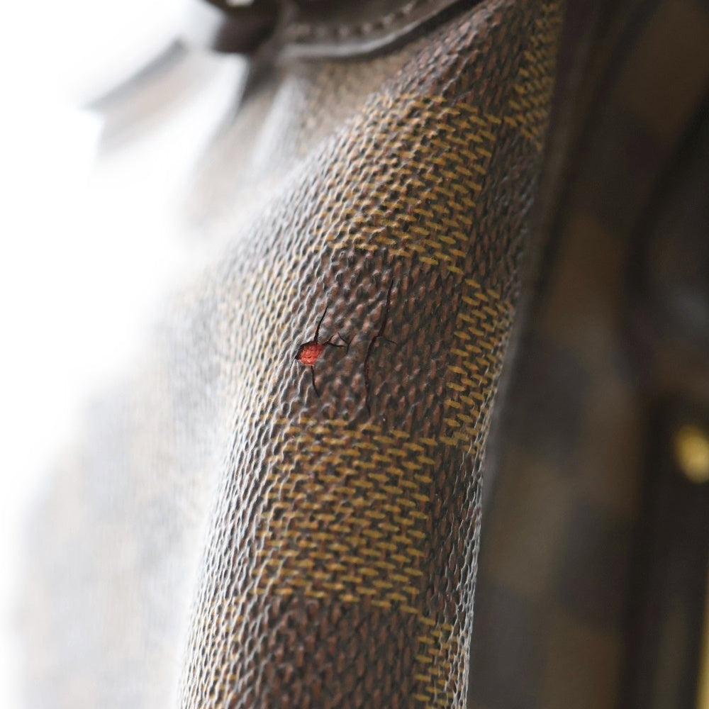 LOUIS VUITTON(ルイヴィトン) ダミエ バークレー ハンドバッグ ボストンバッグ ブラウン レザー×PVC N52000 ゴールド金具