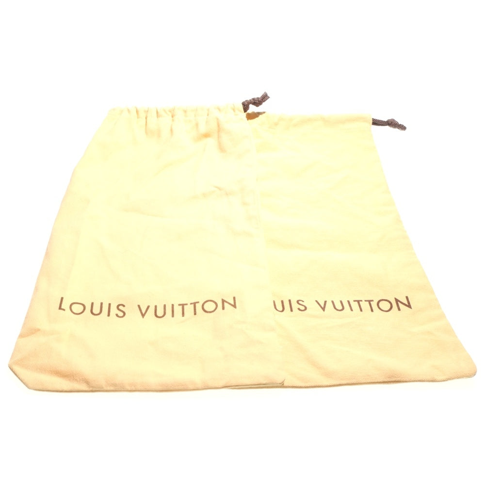 LOUIS VUITTON(ルイヴィトン) モノグラム デニム ウェッジソール ヒール ストラップ サンダル シューズ ブラック/ブラウン レディース