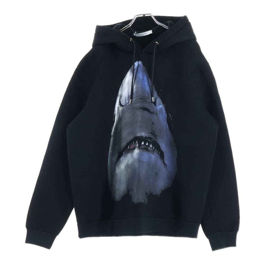 GIVENCHY(ジバンシィ) SharkPrint Neoprene hoodie サメ シャークプリント 長袖フーディー パーカー ブラック