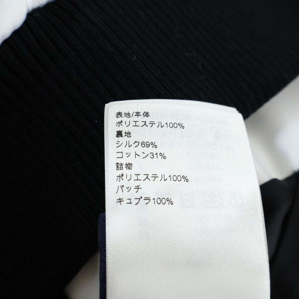 LOUIS VUITTON(ルイヴィトン) 24AW LVワッペンロゴ バイカラー サテン キルティング スナップボタン ボンバージャケット ブルゾン ホワイト/ブラック RM242M MDM HRB75E