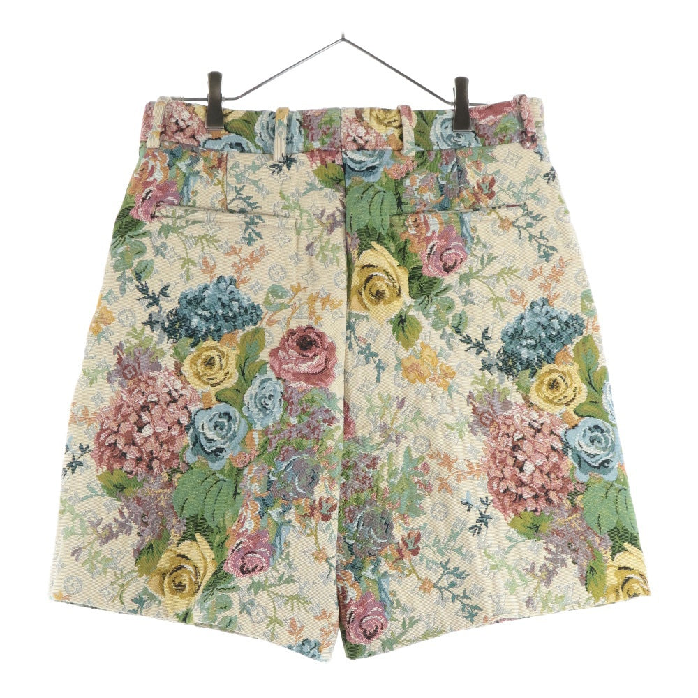 LOUIS VUITTON(ルイヴィトン) 22AW モノグラムフラワー ジャガード総柄 テーラード ショート ハーフ パンツ ショーツ ベージュ RM222 PI6 HNP63W レディース