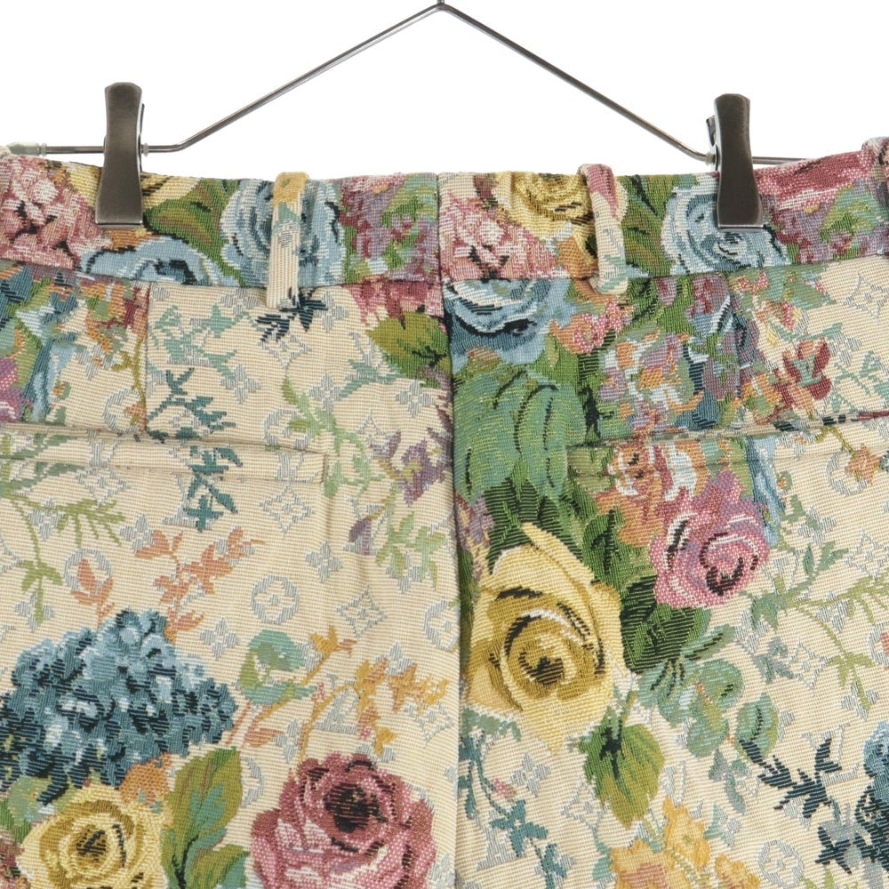 LOUIS VUITTON(ルイヴィトン) 22AW モノグラムフラワー ジャガード総柄 テーラード ショート ハーフ パンツ ショーツ ベージュ RM222 PI6 HNP63W レディース