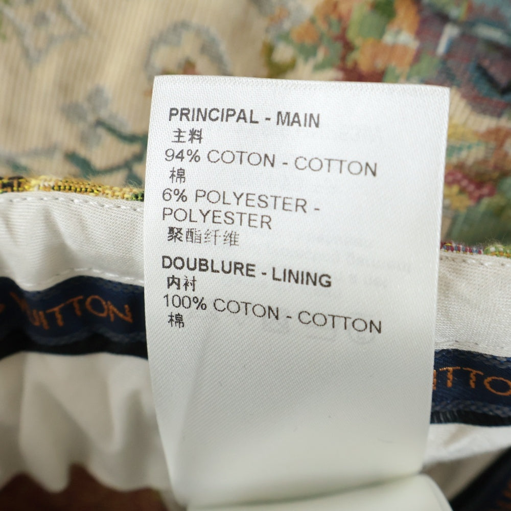 LOUIS VUITTON(ルイヴィトン) 22AW モノグラムフラワー ジャガード総柄 テーラード ショート ハーフ パンツ ショーツ ベージュ RM222 PI6 HNP63W レディース