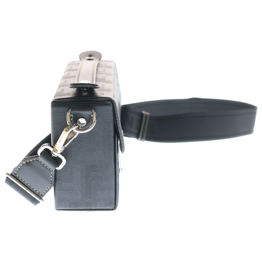 FENDI レザー FFストライプバゲットソフトトランク FENDI(フェンディ) FFストライプバゲット ソフトトランク 2WAY レザー