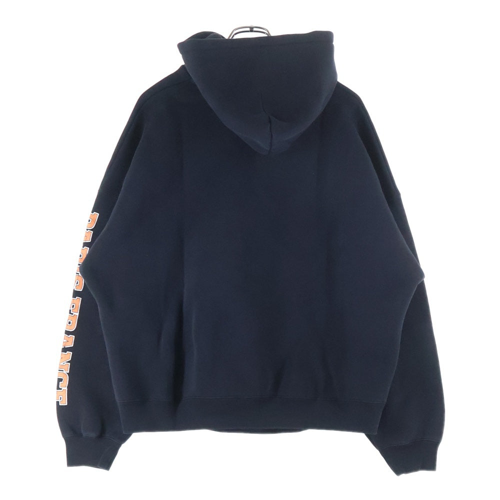 キネマ　カレッジロゴパーカー　パブロヴィンチ BALENCIAGA(バレンシアガ) 22SS フロントカレッジロゴ ヴィンテージ