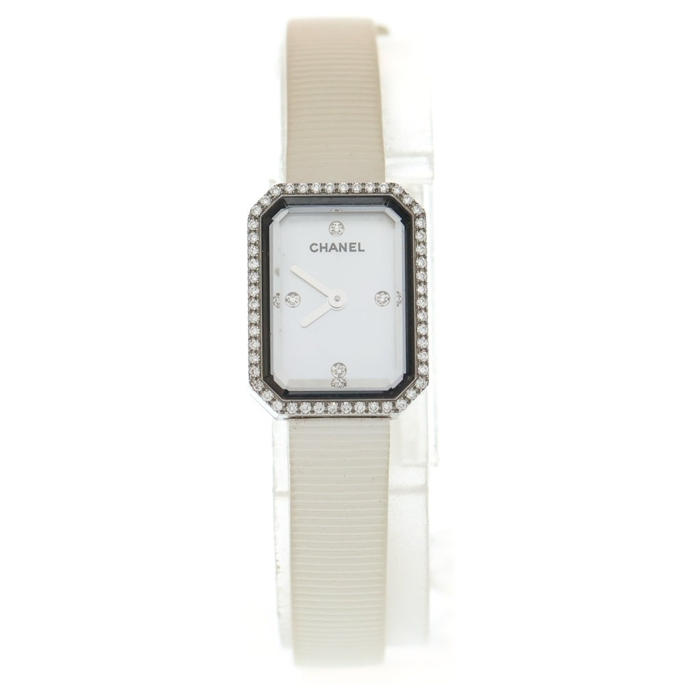 CHANEL(シャネル) プルミエール ダイヤベゼル シェル文字盤 SS×ラバー/QZ H2433 腕時計 レディース