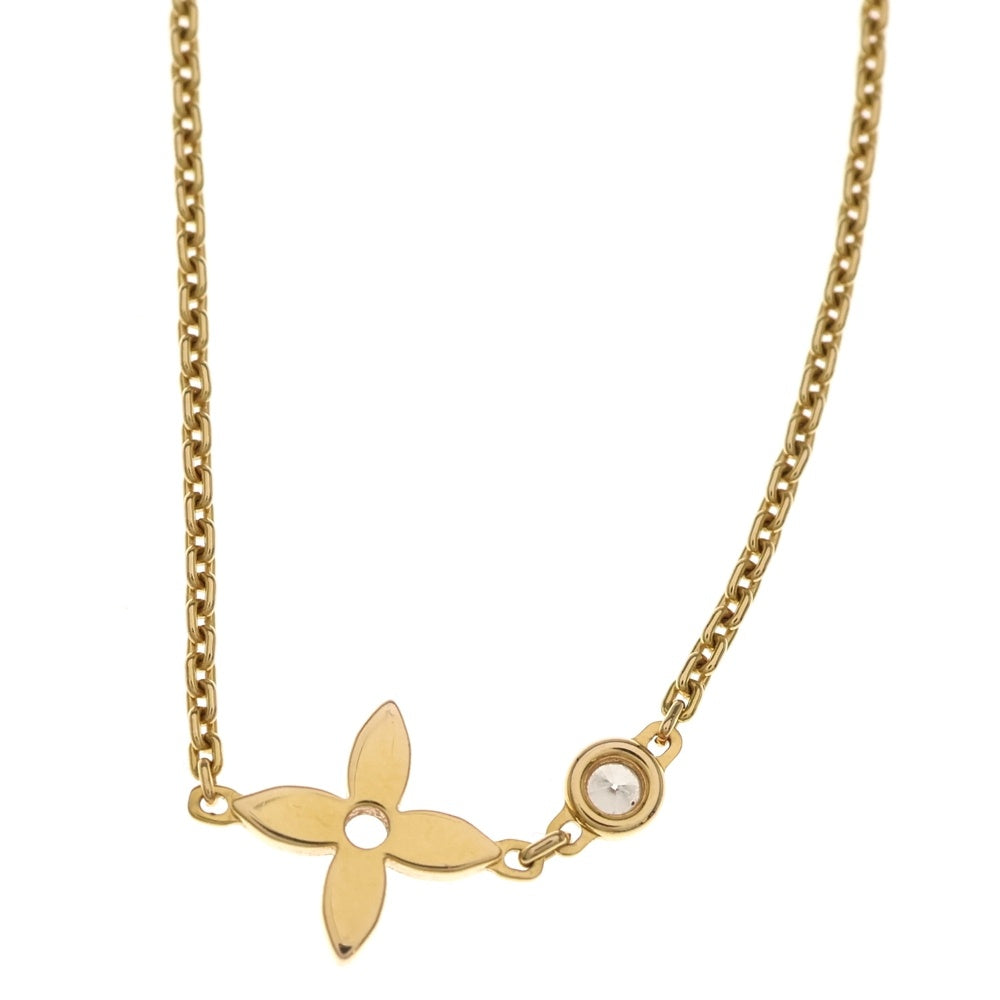 LOUIS VUITTON(ルイヴィトン) モノグラム イディール 1Pダイヤ ネックレス Au750 K18 イエローゴールド Q93280