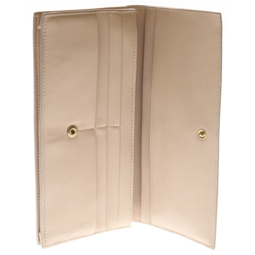 BOTTEGA VENETA(ボッテガヴェネタ) イントレチャート長財布 ロングウォレット カードケース ベビーピンク レザー レディース