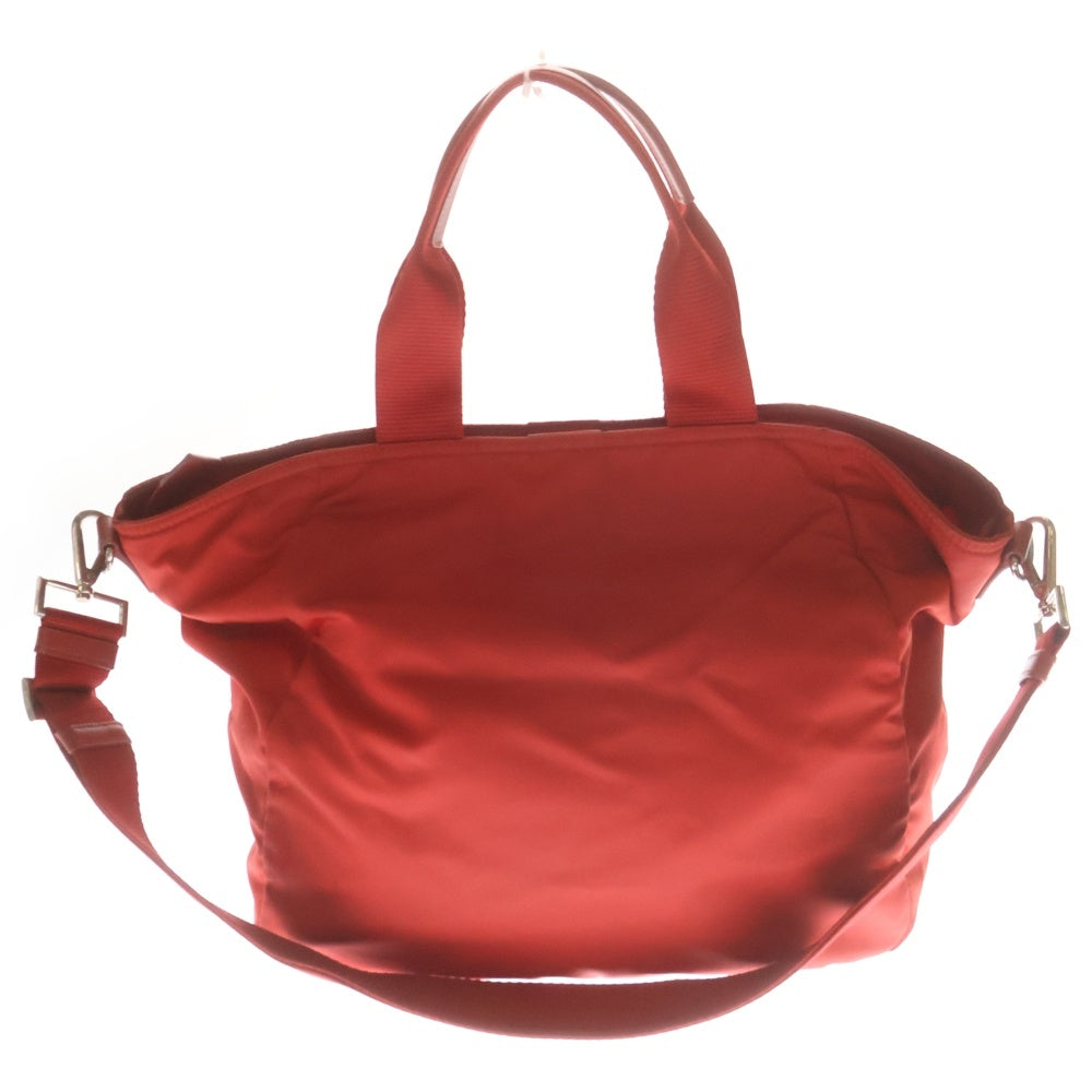 PRADA(プラダ) ハンドバッグ 2way ショルダーバッグ レッド ナイロン レディース