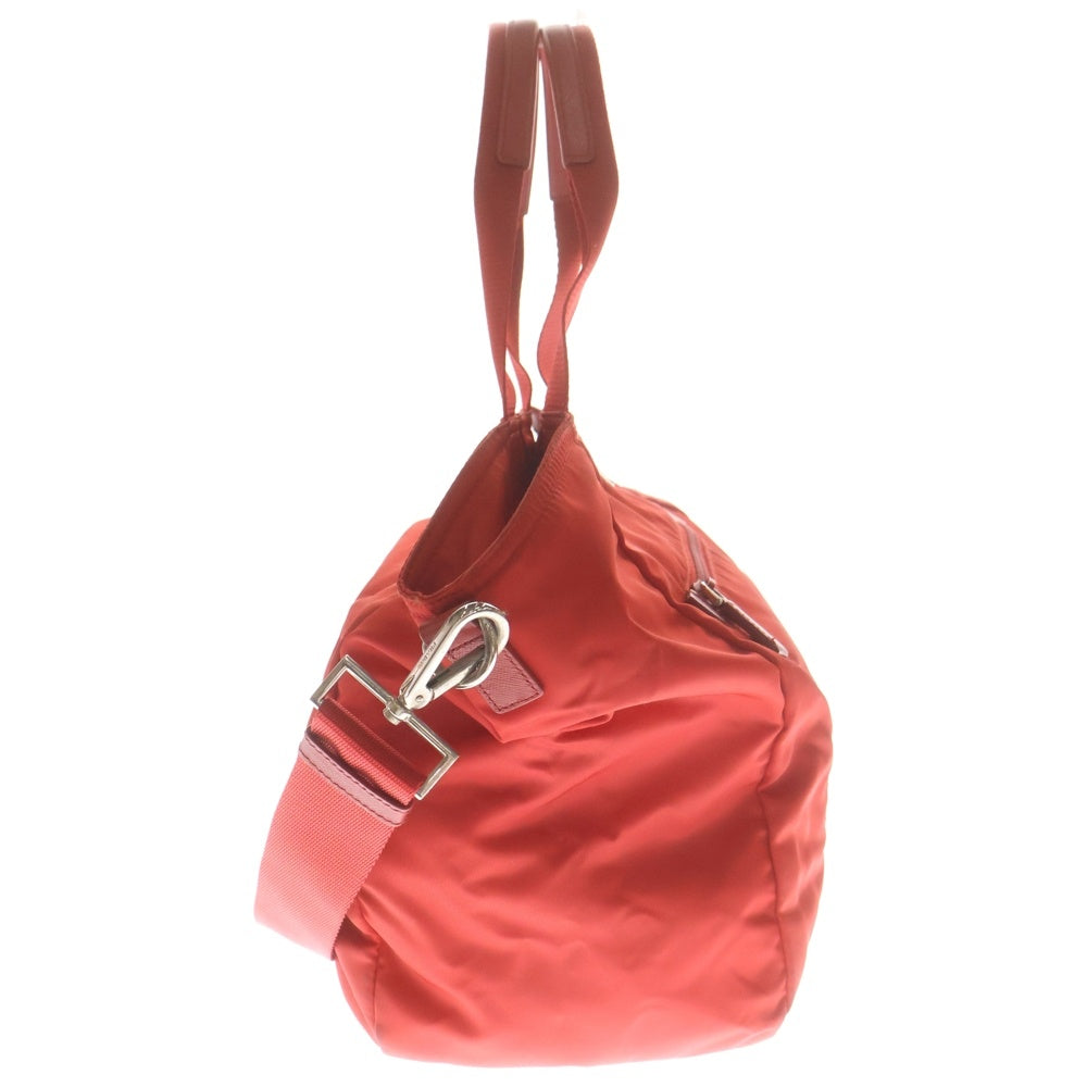 PRADA(プラダ) ハンドバッグ 2way ショルダーバッグ レッド ナイロン レディース