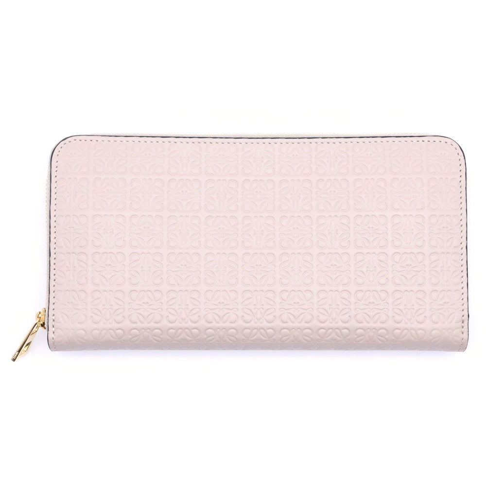 LOEWE(ロエベ) アナグラム リピートジップアラウンド 長財布 ベージュ レディース