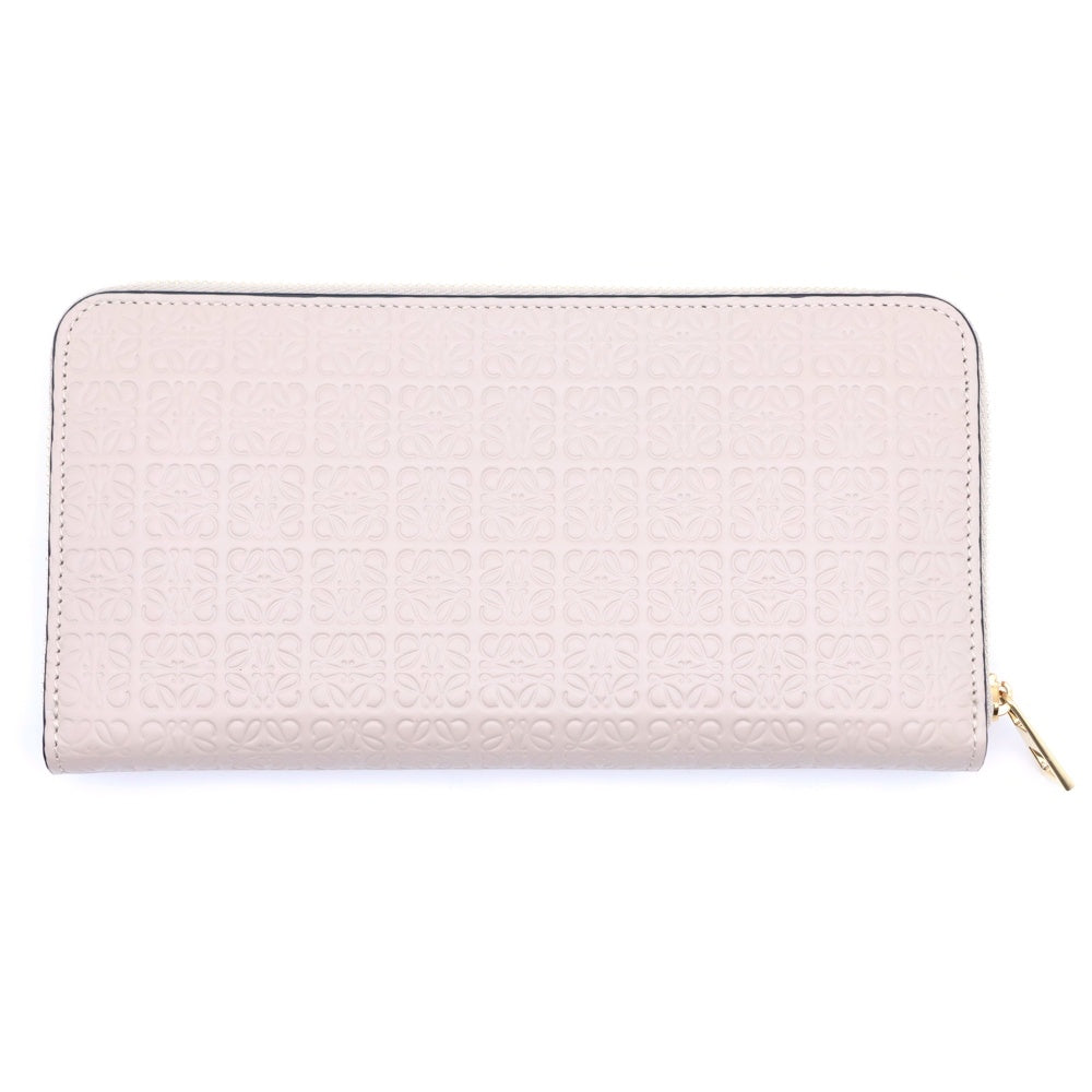 LOEWE(ロエベ) アナグラム リピートジップアラウンド 長財布 ベージュ レディース