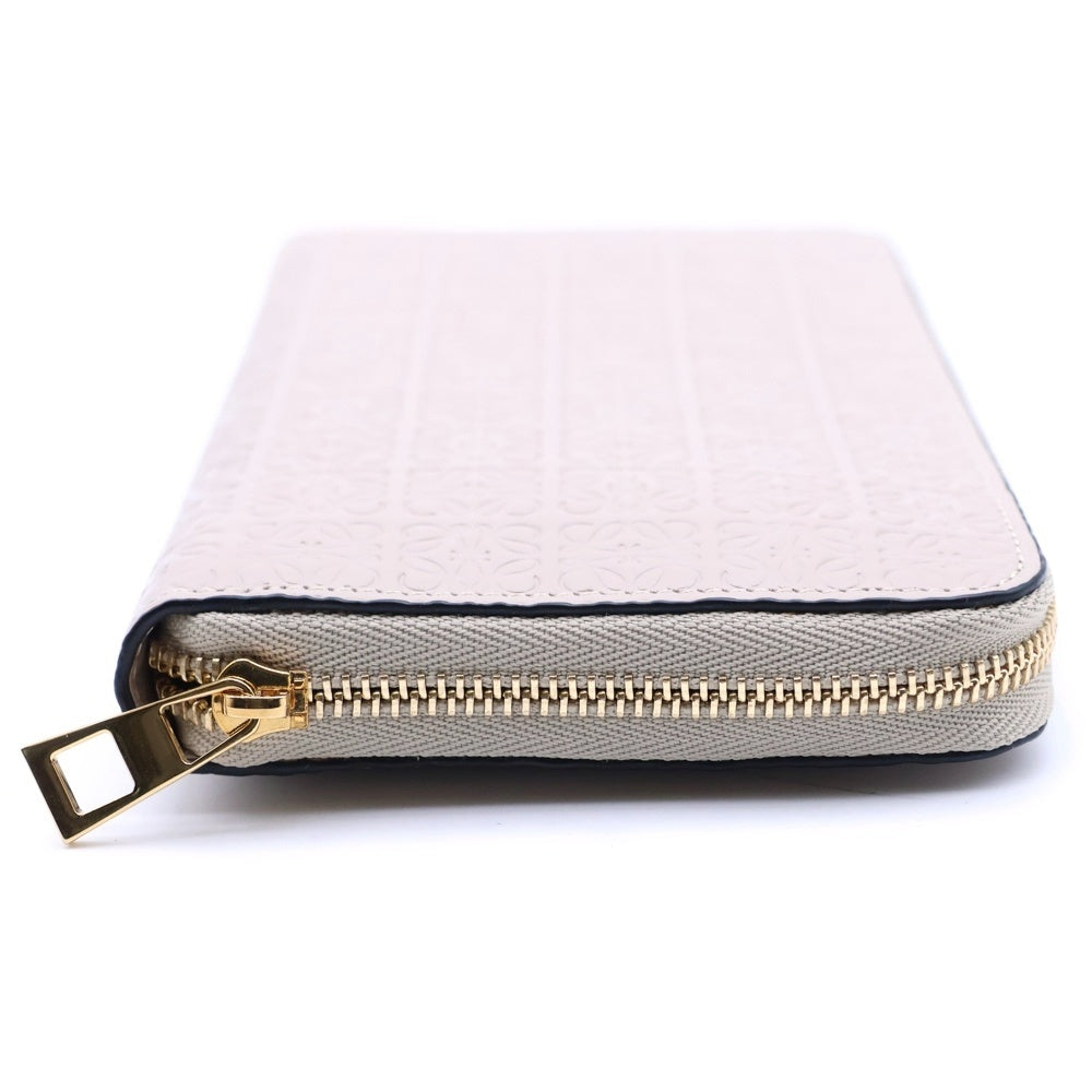 LOEWE(ロエベ) アナグラム リピートジップアラウンド 長財布 ベージュ レディース