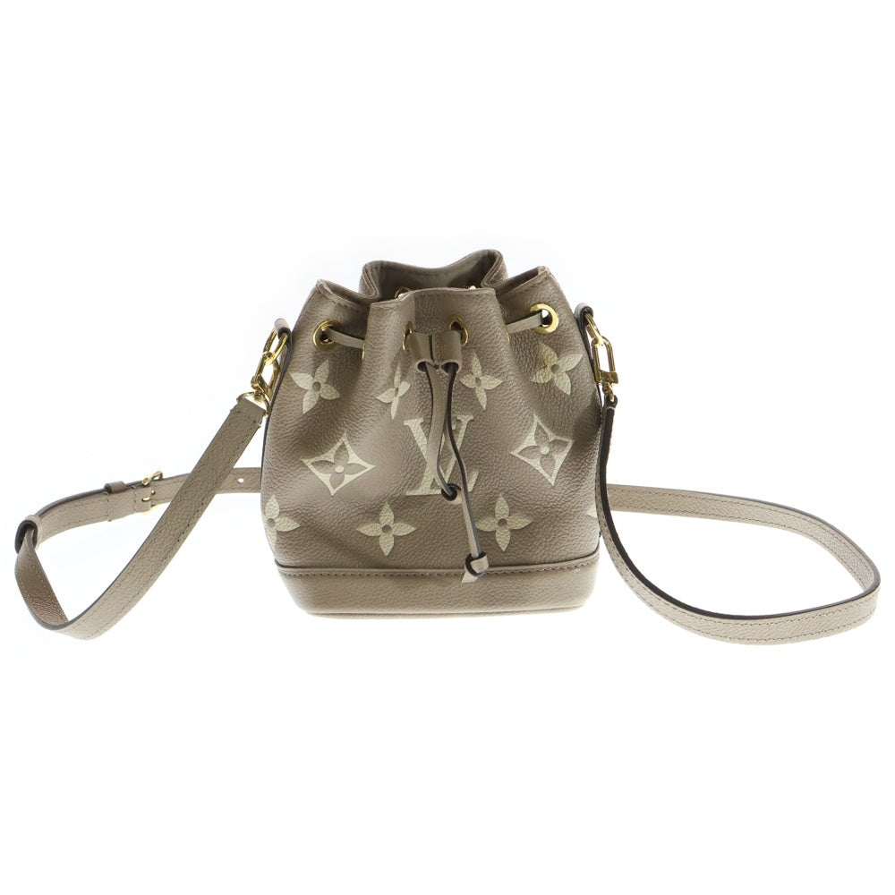 LOUIS VUITTON(ルイヴィトン) モノグラムアンプラント ナノノエ クレーム レザー ショルダーバッグ M46291 レディース