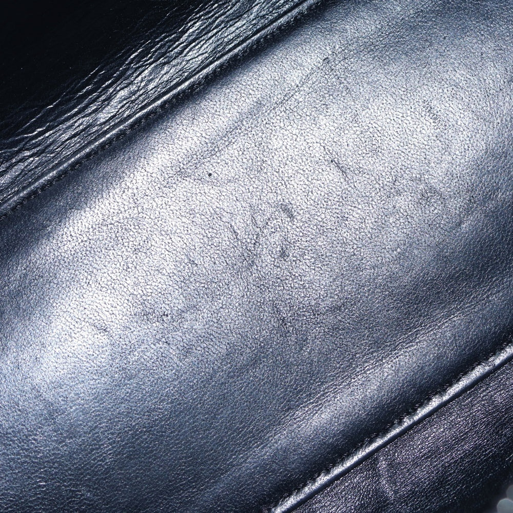 FENDI(フェンディ) プチトロワジュール ハンドバッグ 2WAYショルダー レザー シルバー金具 ブラック 8BH333 レディース