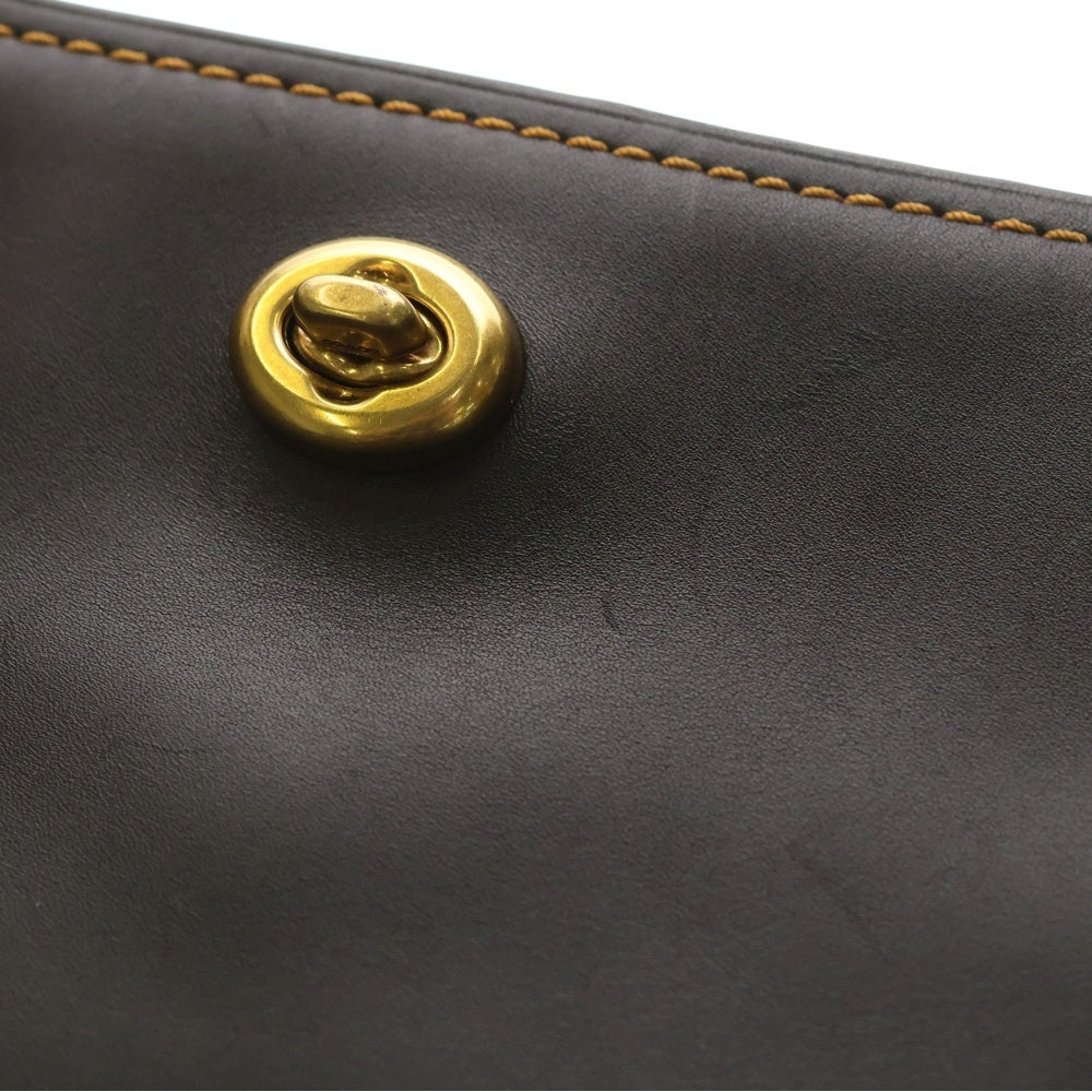 COACH(コーチ) ターンロック ショルダーバッグ ブラック レディース