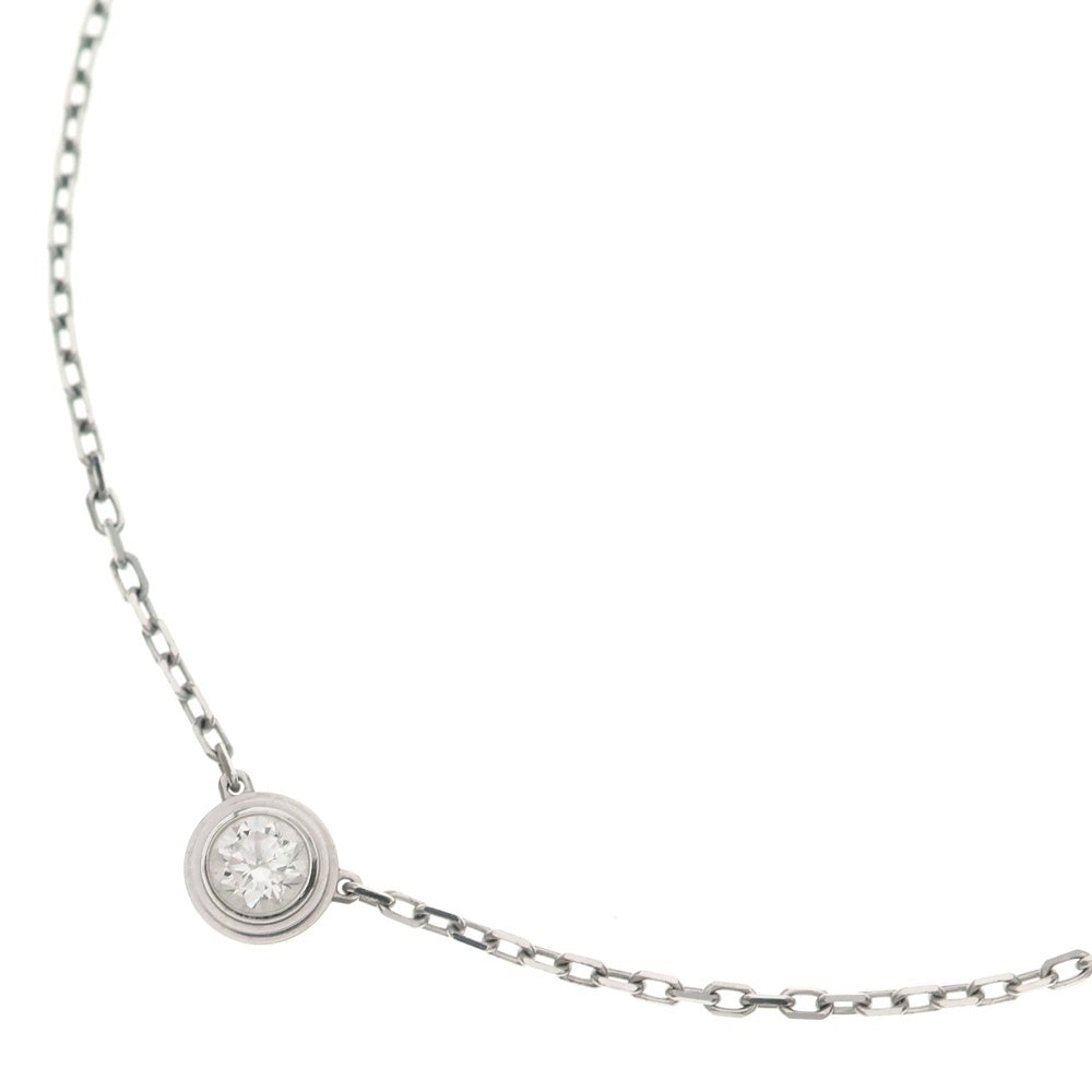 Cartier(カルティエ) ダムールLM 1Pダイヤ ネックレス K18WG レディース