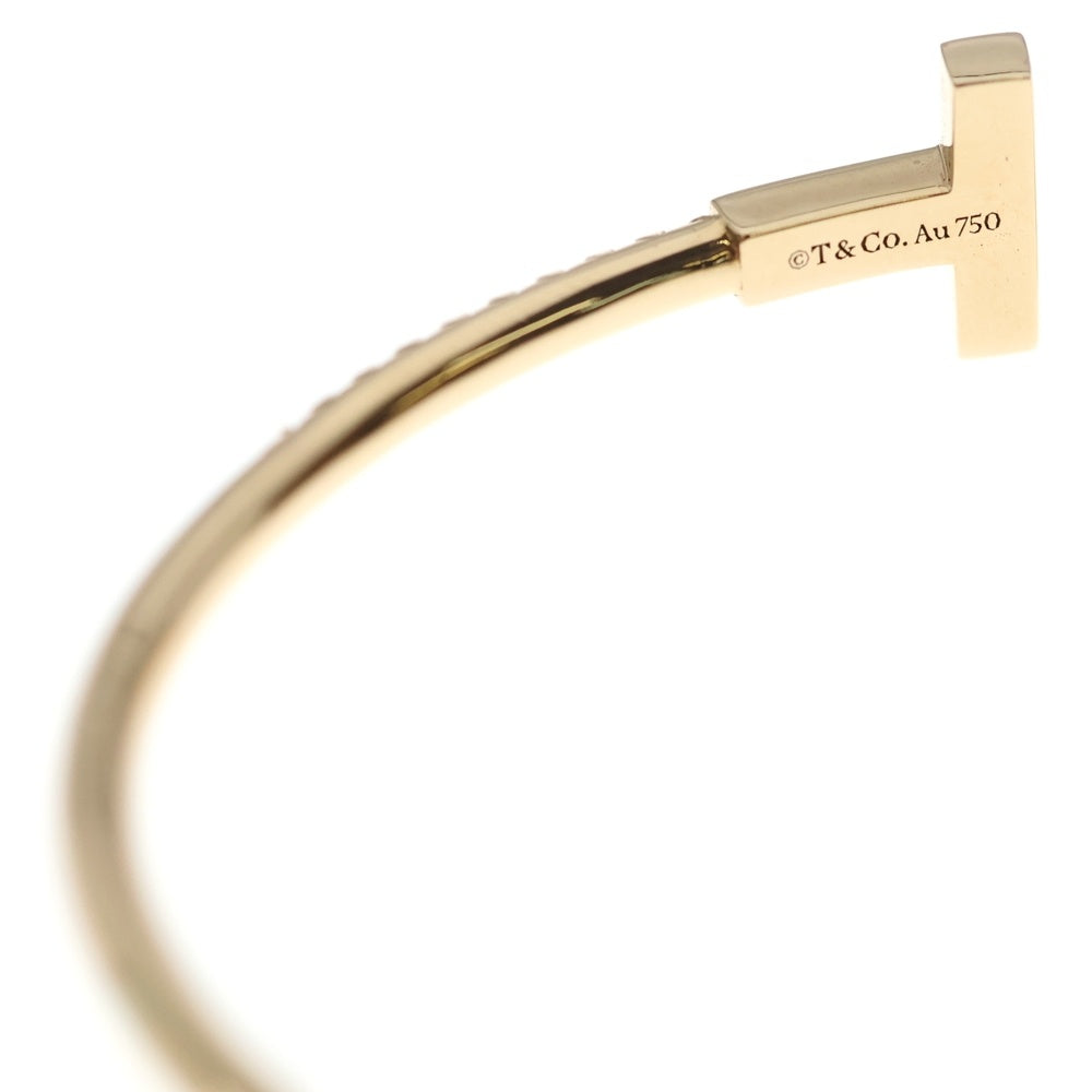 TIFFANY & Co.(ティファニー) Tワイヤー ダイヤモンド ピンクゴールド 750PG ブレスレット バングル ジュエリー レディース