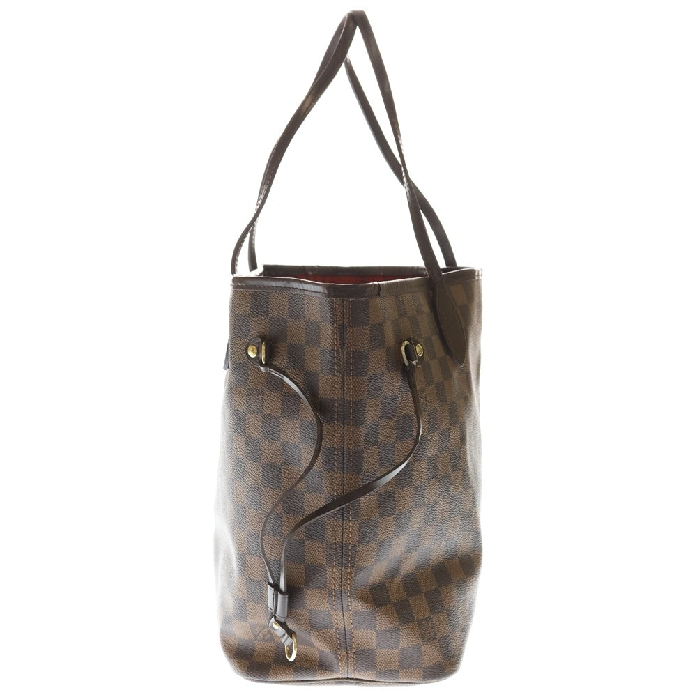 LOUIS VUITTON(ルイヴィトン) ダミエ ネヴァーフルMM トートバッグ ハンドバッグ ブラウン レザー×PVC N51105 ゴールド金具 レディース