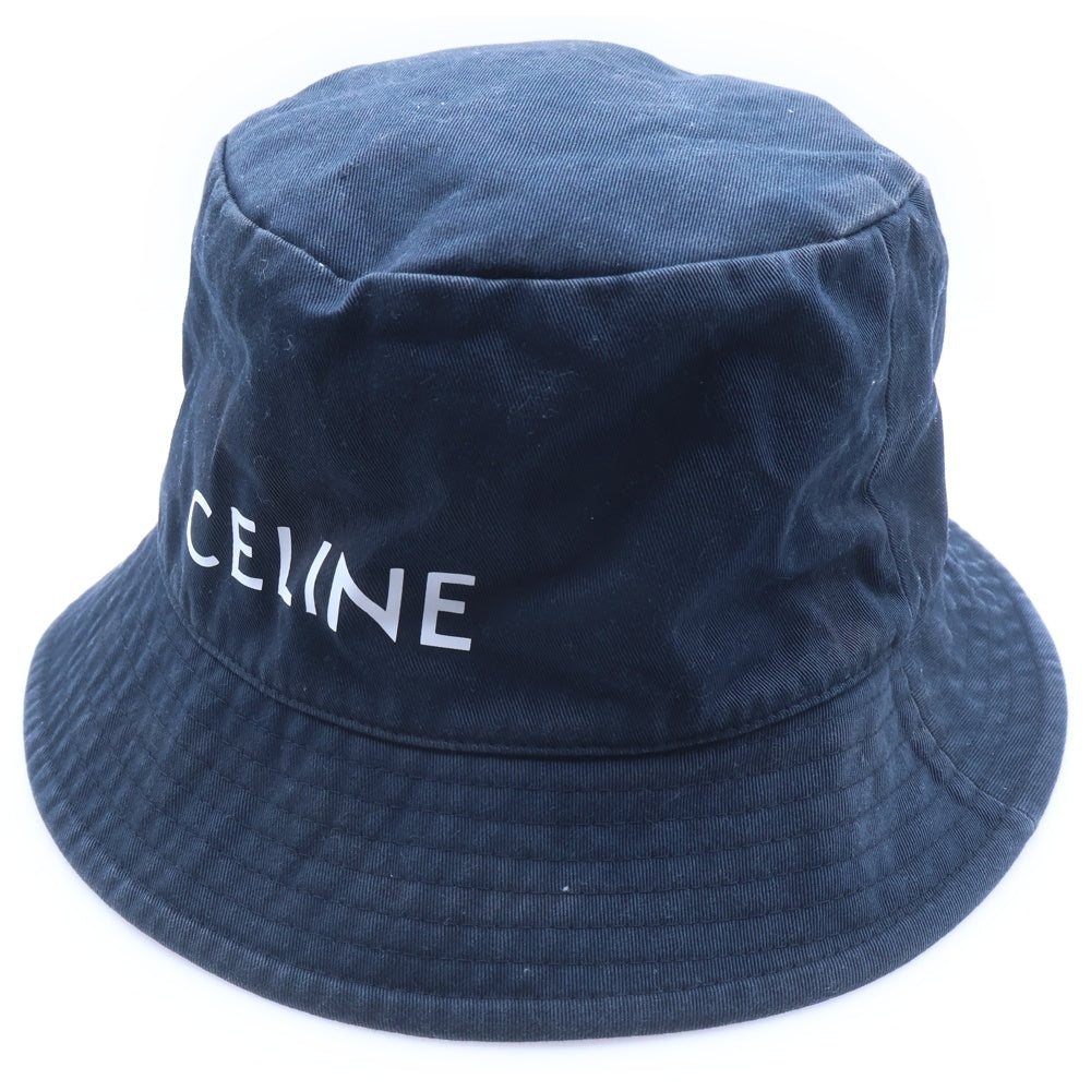 CELINE(セリーヌ) ロゴプリント バケットハット 帽子 ブラック 2AU5B968P