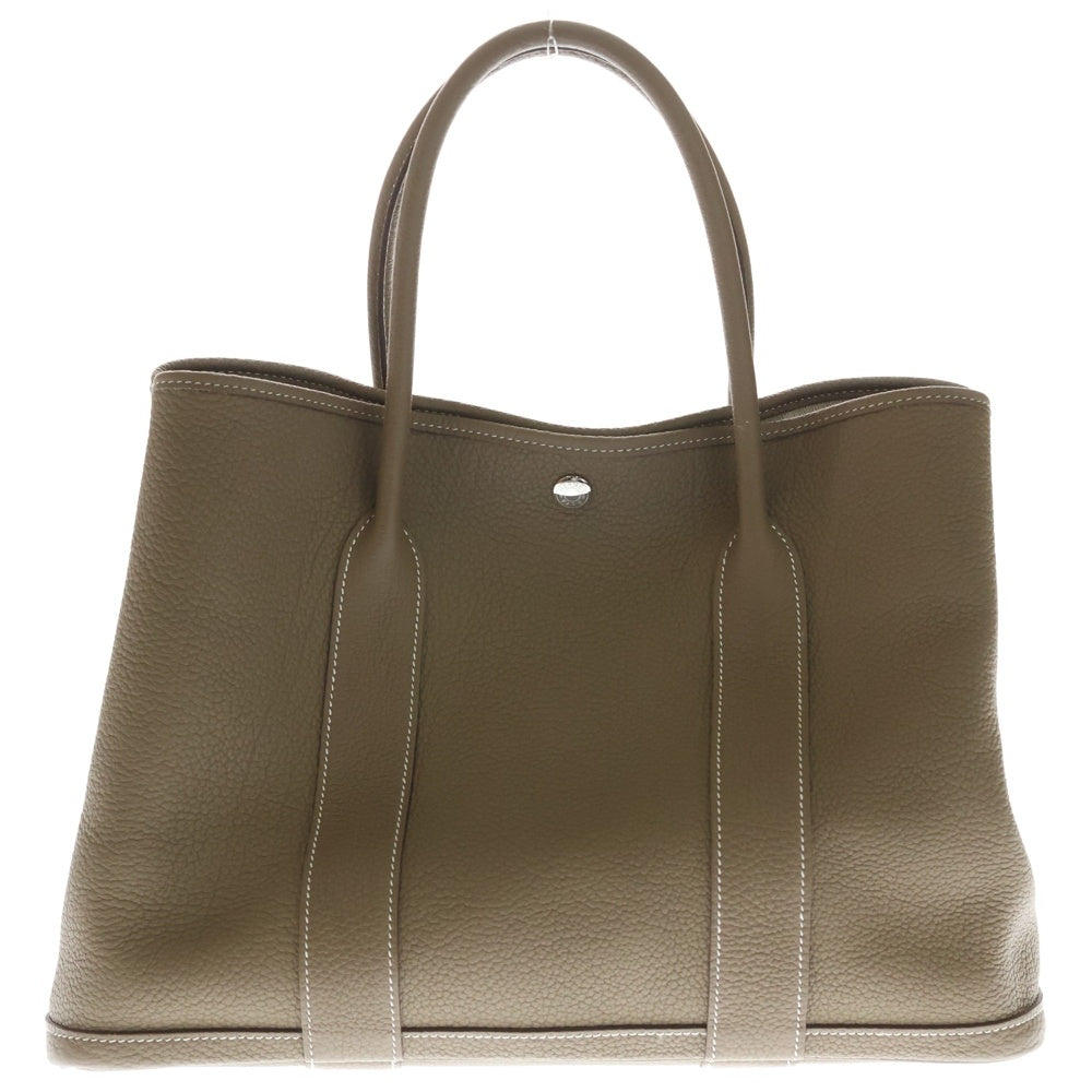 HERMES(エルメス) ガーデンパーティTPM エトゥープ ネゴンダ ハンドバッグ トートバッグ シルバー金具 Z刻印 レディース