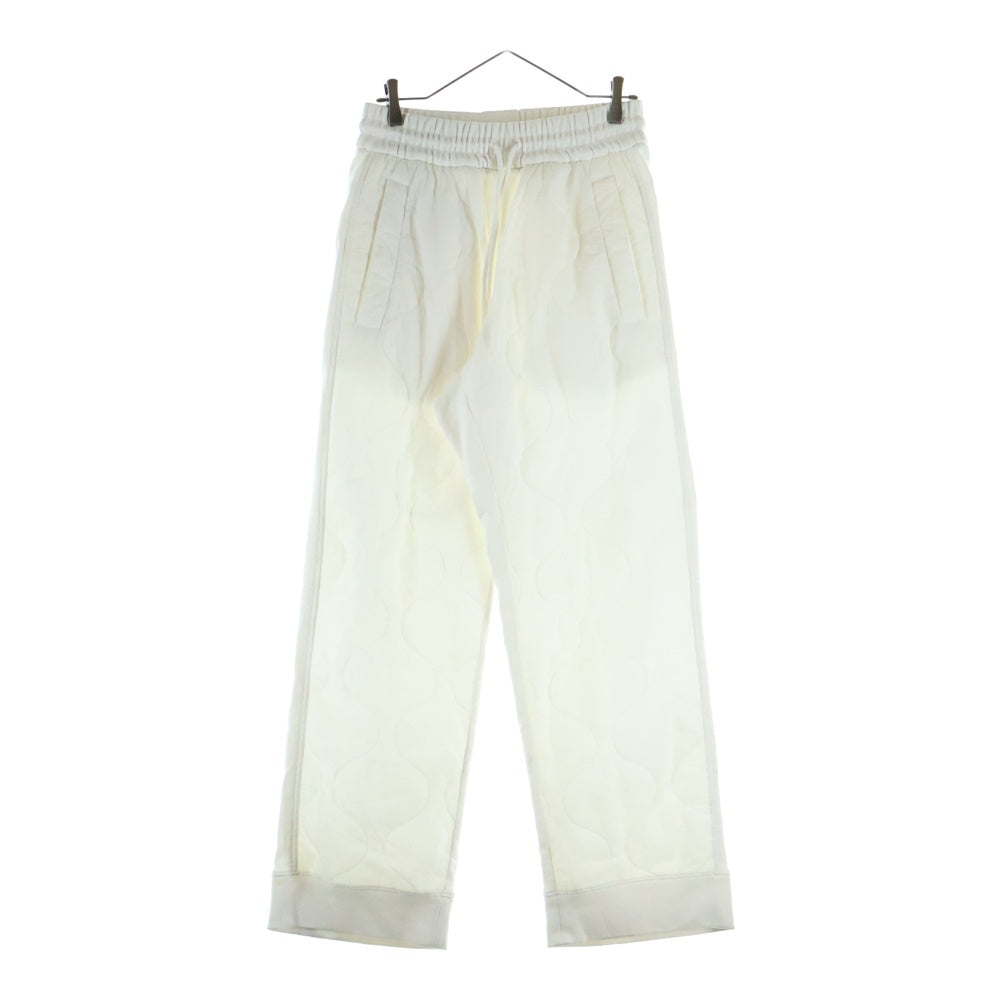 DRIES VAN NOTEN(ドリスヴァンノッテン) キルティング コットンナイロン 中綿 トラック ジョガーパンツ ホワイト 41-231-07-021217