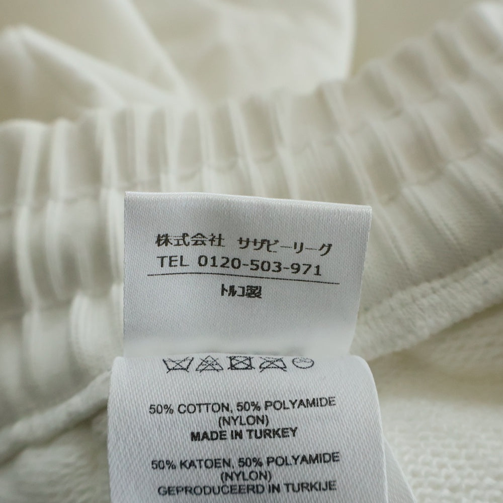 DRIES VAN NOTEN(ドリスヴァンノッテン) キルティング コットンナイロン 中綿 トラック ジョガーパンツ ホワイト 41-231-07-021217