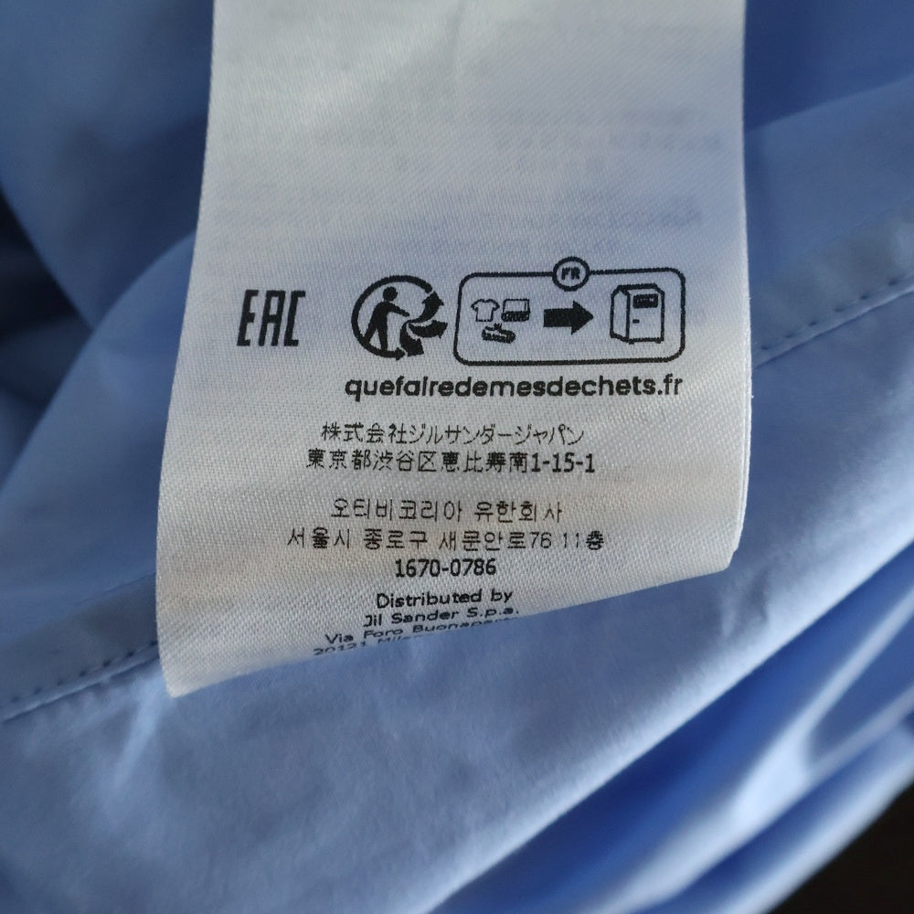JIL SANDER(ジルサンダー) オープンカラー 半袖シャツ ライトブルー