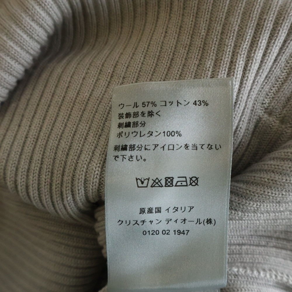 Christian Dior(クリスチャンディオール) ラバーロゴ リブ 長袖ニット