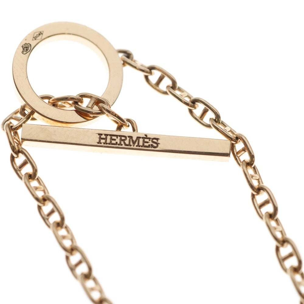 HERMES(エルメス) シェーヌダンクル コントゥール ブレスレット ピンクゴールド チェーン 750PG 5.3g レディース