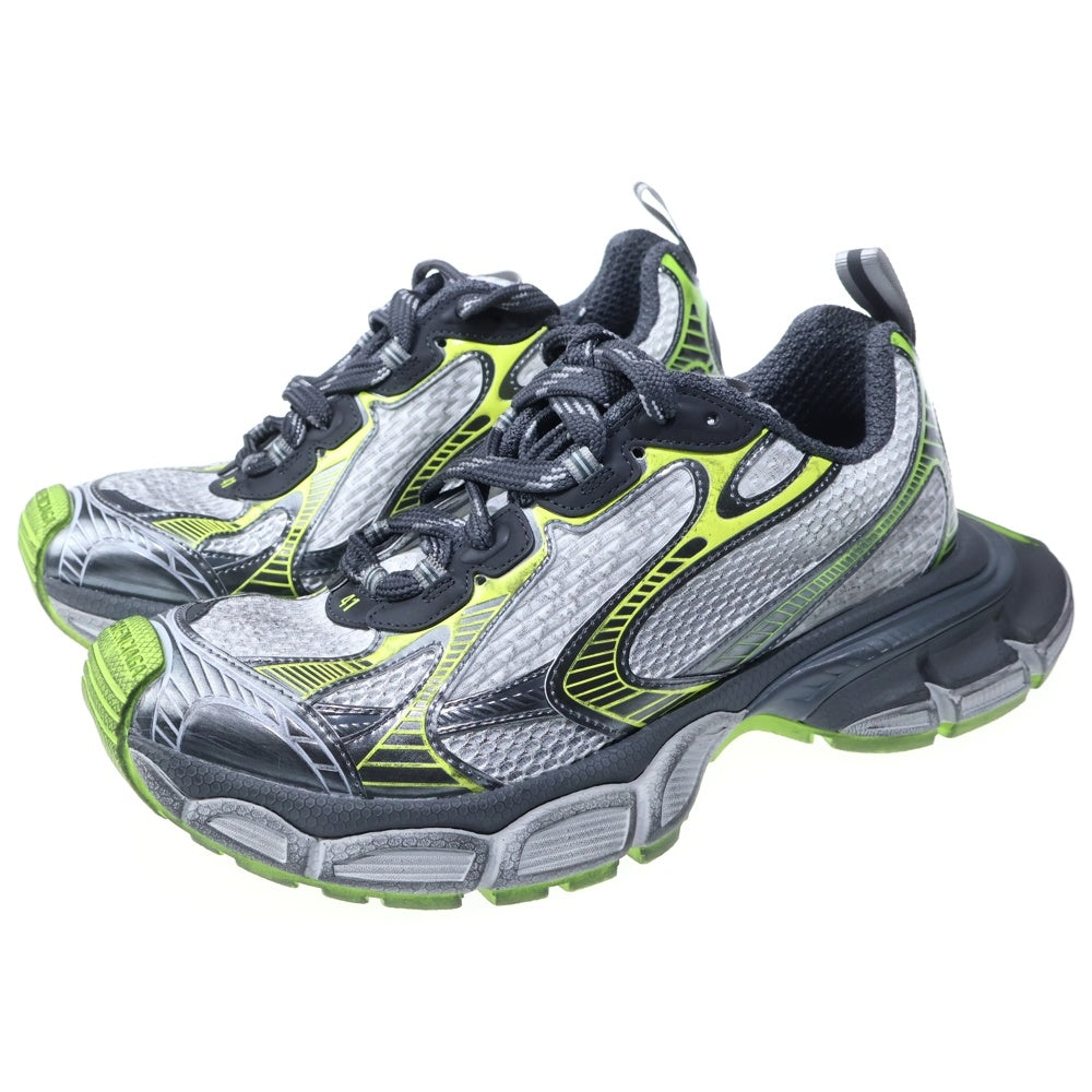 BALENCIAGA(バレンシアガ) 3XL ユーズド加工 メッシュ ローカットスニーカー シューズ グリーン 734734