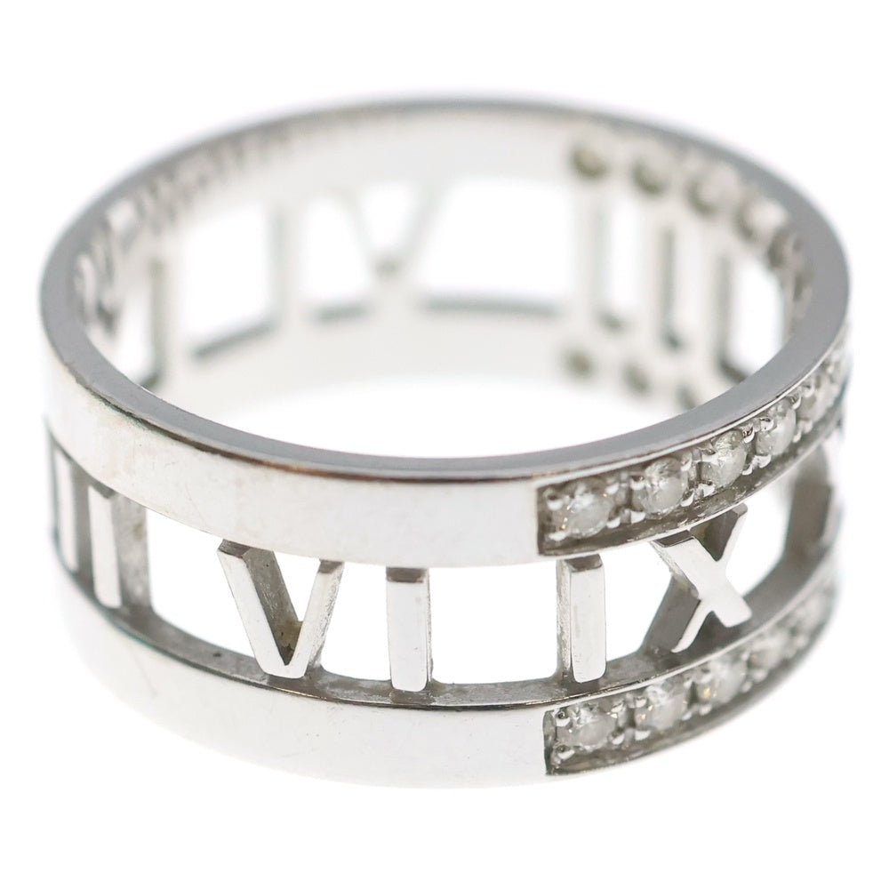 TIFFANY & Co.(ティファニー) アトラス ハーフ ダイヤリング 指輪 ホワイトゴールド Au750WG