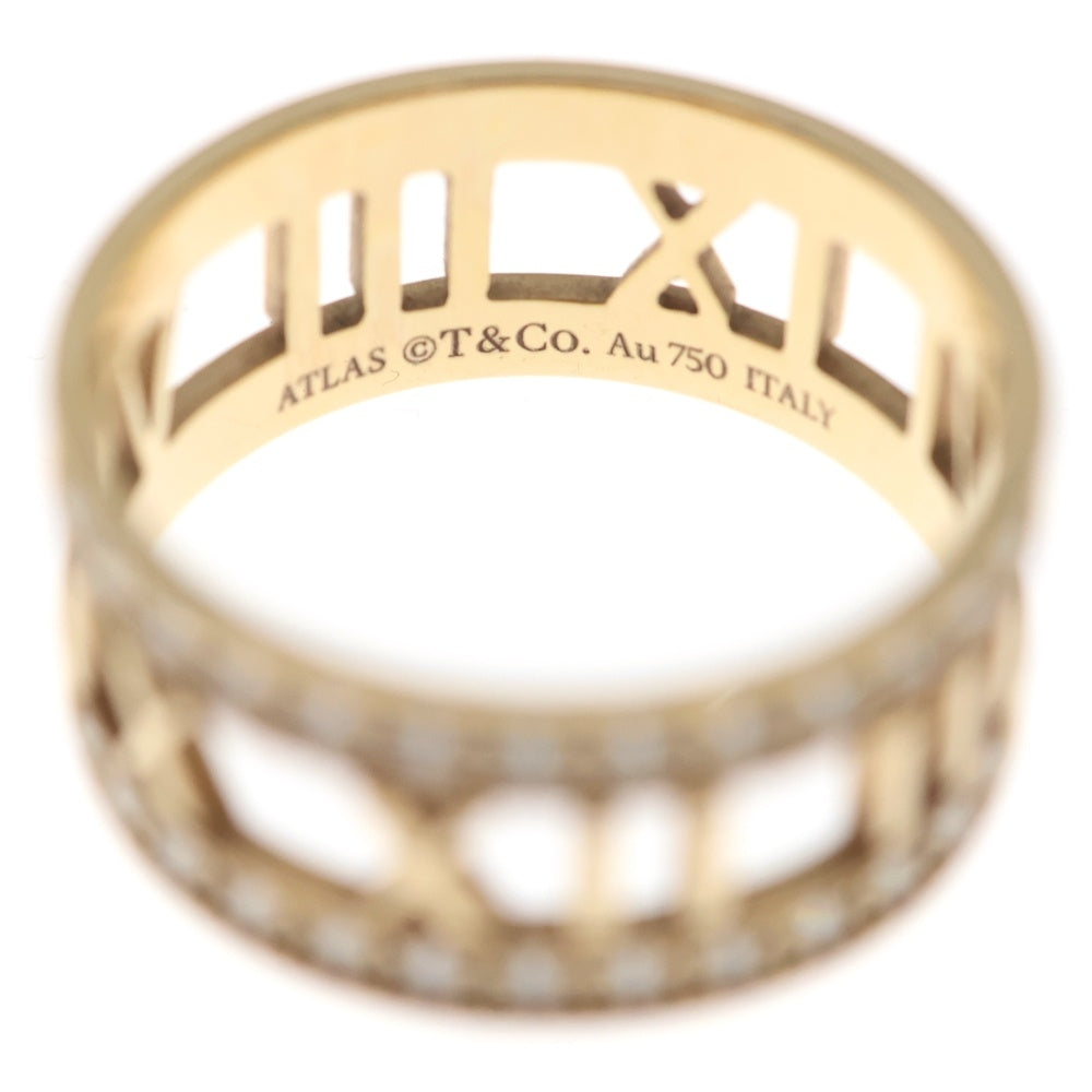 TIFFANY & Co.(ティファニー) アトラス ハーフ ダイヤリング 指輪 ピンクゴールド Au750PG