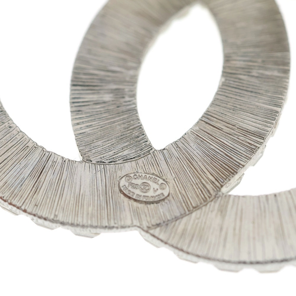 CHANEL(シャネル) ココマーク ラインストーン ピンバッジ ブローチ シルバー レディース