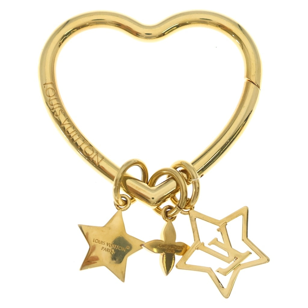 LOUIS VUITTON(ルイヴィトン) コンステレーションハート バッグチャーム ゴールド ラインストーン キーホルダー M01358 レディース