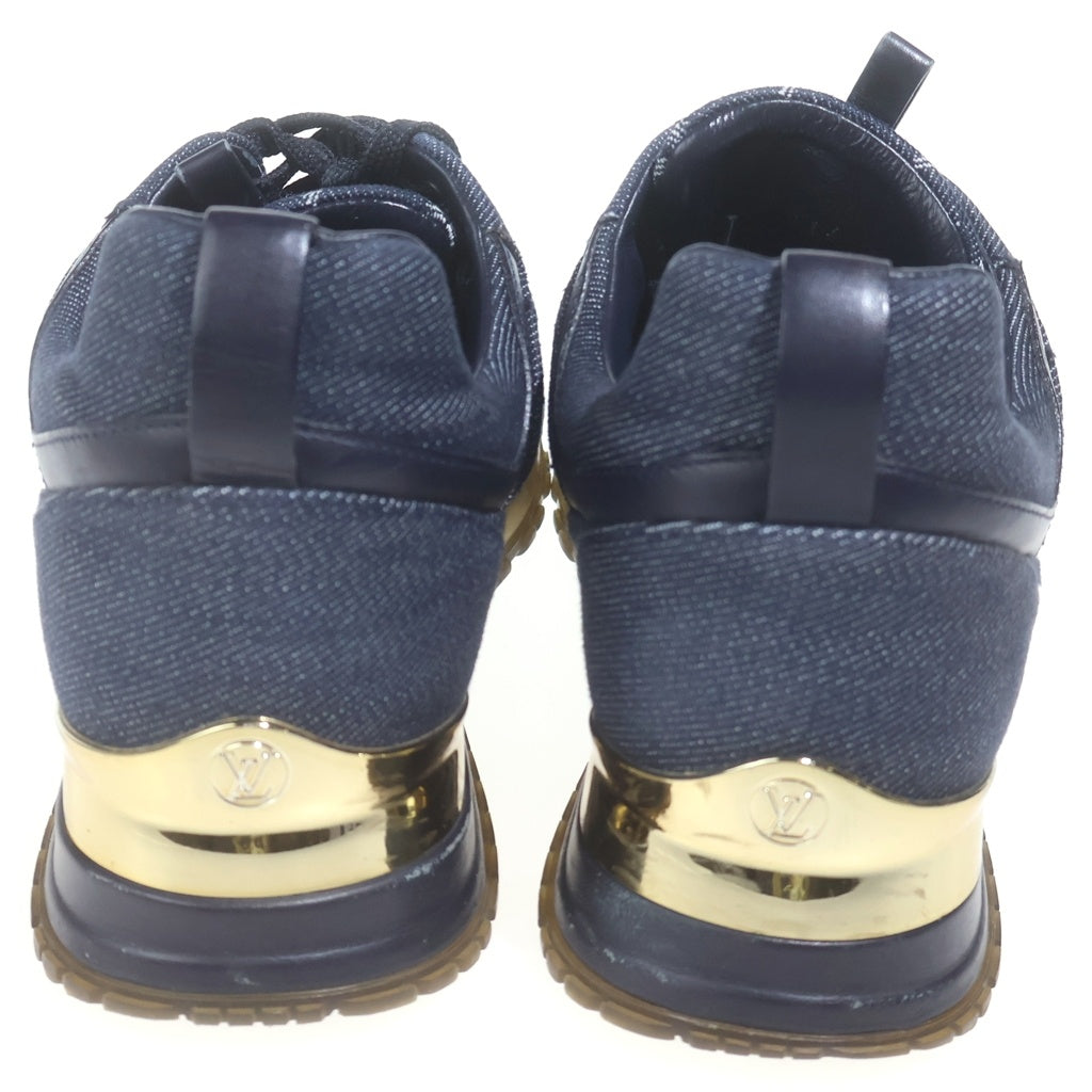 LOUIS VUITTON(ルイヴィトン) モノグラム デニム レースアップ ローカットシューズ スニーカー インディゴ レディース CL1116