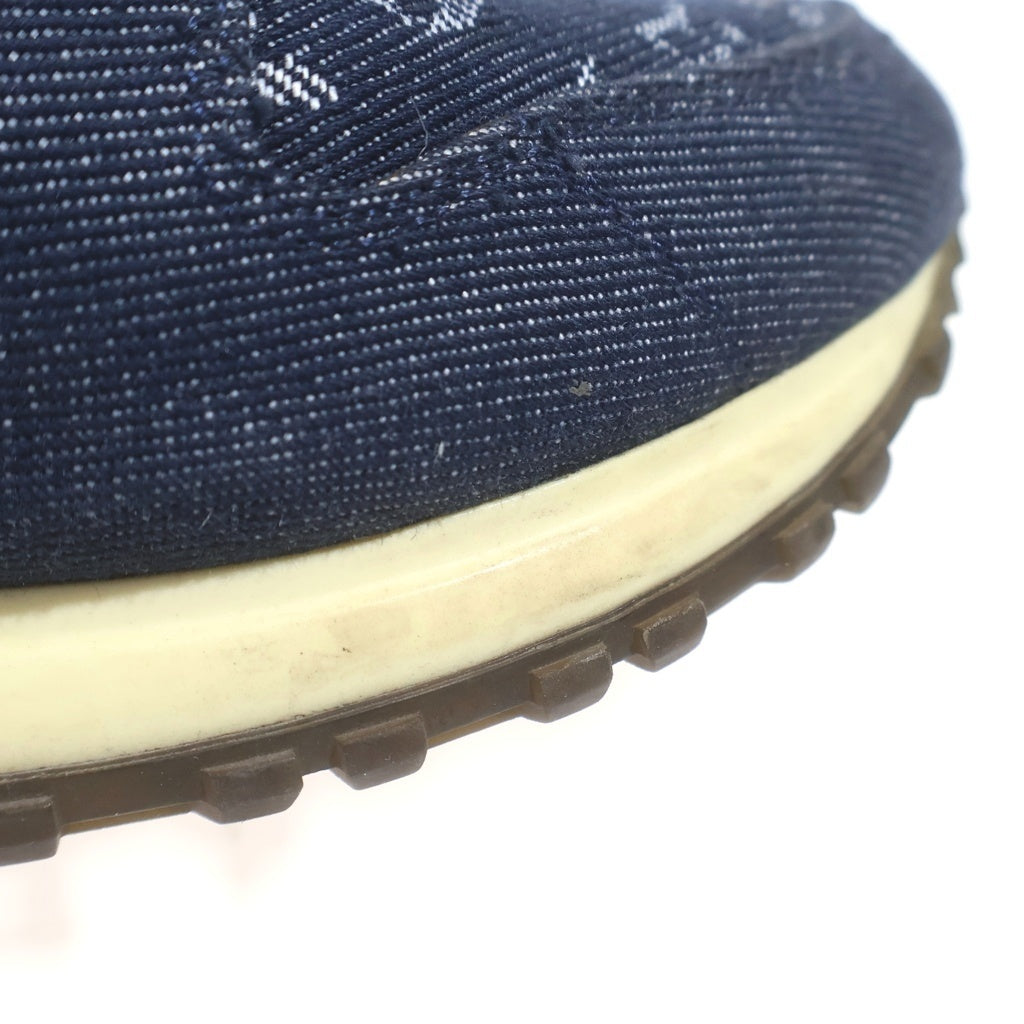 LOUIS VUITTON(ルイヴィトン) モノグラム デニム レースアップ ローカットシューズ スニーカー インディゴ レディース CL1116